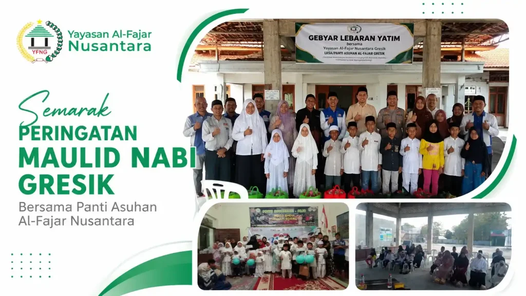 Semarak Peringatan Maulid Nabi Gresik Bersama Panti Asuhan Al-Fajar Nusantara