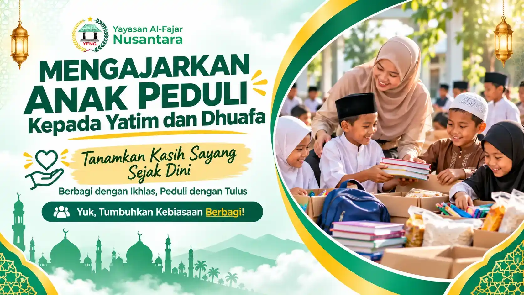Mengajarkan anak peduli yatim